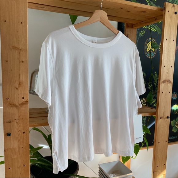 Lululemon White Classic-Fit Cotton-Blend T-Shirt 16 - Picture 9 of 16
